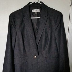 Kasper Large Gray Denim Blazer /Jacket 14P